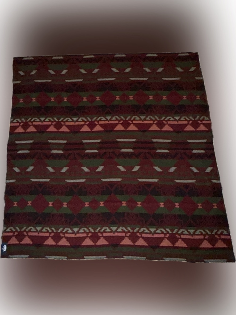 Vintage Woolrich Wool Blanket Throw Southwestern Aztec Geometric